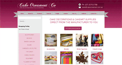 Desktop Screenshot of cakeornament.com.au